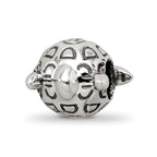 Sterling Silver Reflections Antiqued Turtle Bead
