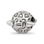 Sterling Silver Reflections Antiqued Turtle Bead