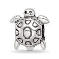 Sterling Silver Reflections Antiqued Turtle Bead