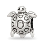 Sterling Silver Reflections Antiqued Turtle Bead
