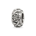 Sterling Silver Reflections Antiqued Flower Chain Bead