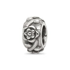 Sterling Silver Reflections Antiqued Flower Chain Bead