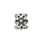 Sterling Silver Reflections Antiqued Flower Kids Bead