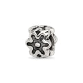 Sterling Silver Reflections Antiqued Flower Kids Bead