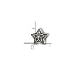 Sterling Silver Reflections Antiqued Star with Flower Kids Bead