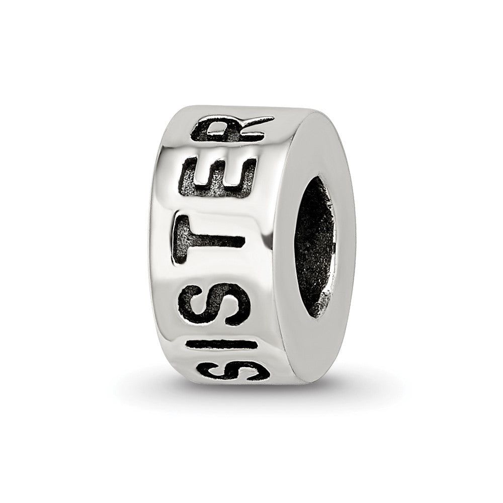 Sterling Silver Reflections Antiqued Sister Bead