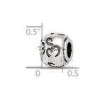 Sterling Silver Reflections Antiqued Om Bead