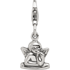 Sterling Silver Reflections Antiqued Ornate Charm