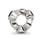 Sterling Silver Reflections Black CZ Bead