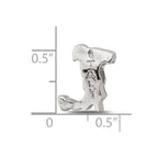 Sterling Silver Reflections Italy Country Shaped Bead