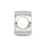 Sterling Silver Reflections Black Enameled Half Marathon Bead