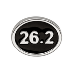 Sterling Silver Reflections Black Enameled Marathon Bead