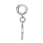 Sterling Silver Reflections Black Enameled Marathon Dangle Charm