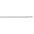 Sterling Silver Reflections White Leather Rhodium-plated 14 inch with a 2 inch extention Choker/Wrap Bracelet
