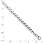 Sterling Silver Reflections White Leather Rhodium-plated 14 inch with a 2 inch extention Choker/Wrap Bracelet