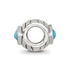 Sterling Silver Reflections Turquoise Bead