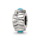 Sterling Silver Reflections Turquoise Bead