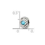 Sterling Silver Reflections Turquoise Bead