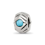 Sterling Silver Reflections Turquoise Bead