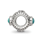 Sterling Silver Reflections Turquoise Bead