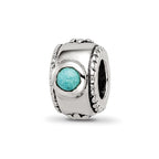 Sterling Silver Reflections Turquoise Bead