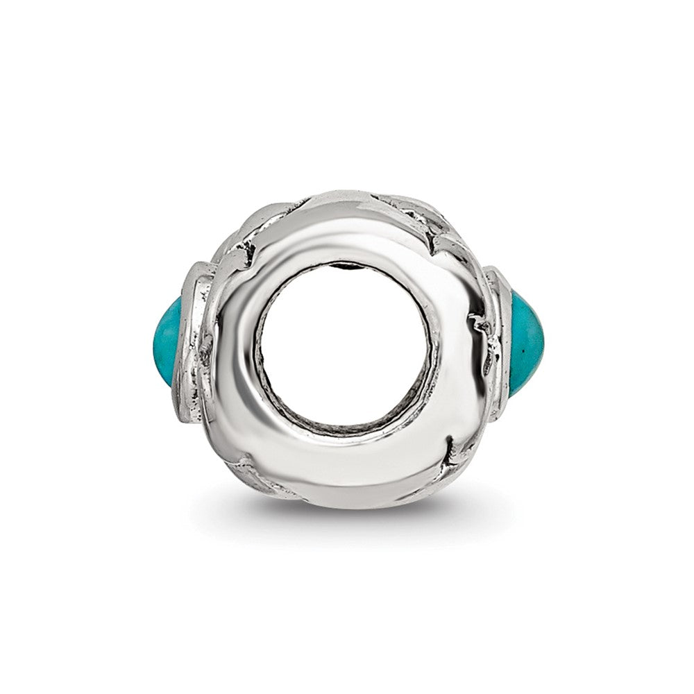 Sterling Silver Reflections Turquoise Bead