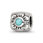 Sterling Silver Reflections Turquoise Bead