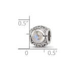 Sterling Silver Reflections Moonstone Bead