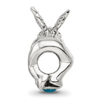 Sterling Silver Reflections December CZ Antiqued Bead