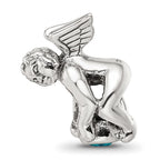 Sterling Silver Reflections December CZ Antiqued Bead