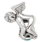 Sterling Silver Reflections December CZ Antiqued Bead