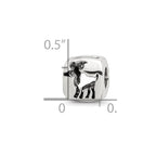 Sterling Silver Reflections Aries Zodiac Antiqued Bead