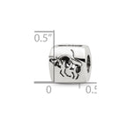 Sterling Silver Reflections Taurus Zodiac Antiqued Bead