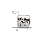 Sterling Silver Reflections Cancer Zodiac Antiqued Bead