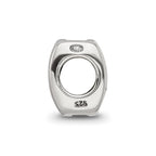Sterling Silver Reflections Libra Zodiac Antiqued Bead