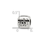 Sterling Silver Reflections Sagittarius Zodiac Antiqued Bead