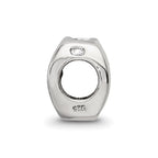 Sterling Silver Reflections Capricorn Zodiac Antiqued Bead