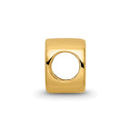 Sterling Silver Gold-plated Reflections Letter D Bead