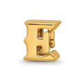 Sterling Silver Gold-plated Reflections Letter E Bead