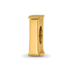 Sterling Silver Gold-plated Reflections Letter I Bead