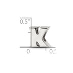 Sterling Silver Reflections Letter K Bead