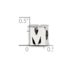 Sterling Silver Reflections Letter M Bead