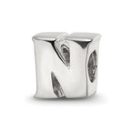 Sterling Silver Reflections Letter N Bead