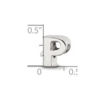 Sterling Silver Reflections Letter P Bead