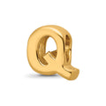 Sterling Silver Gold-plated Reflections Letter Q Bead