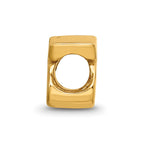 Sterling Silver Gold-plated Reflections Letter S Bead