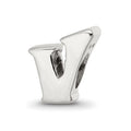 Sterling Silver Reflections Letter V Bead