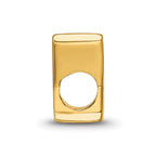 Sterling Silver Gold-plated Reflections Letter Y Bead