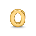 Sterling Silver Gold-plated Reflections Letter O Bead
