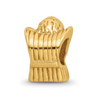 Sterling Silver Gold-plated Reflections Praying Angel Bead